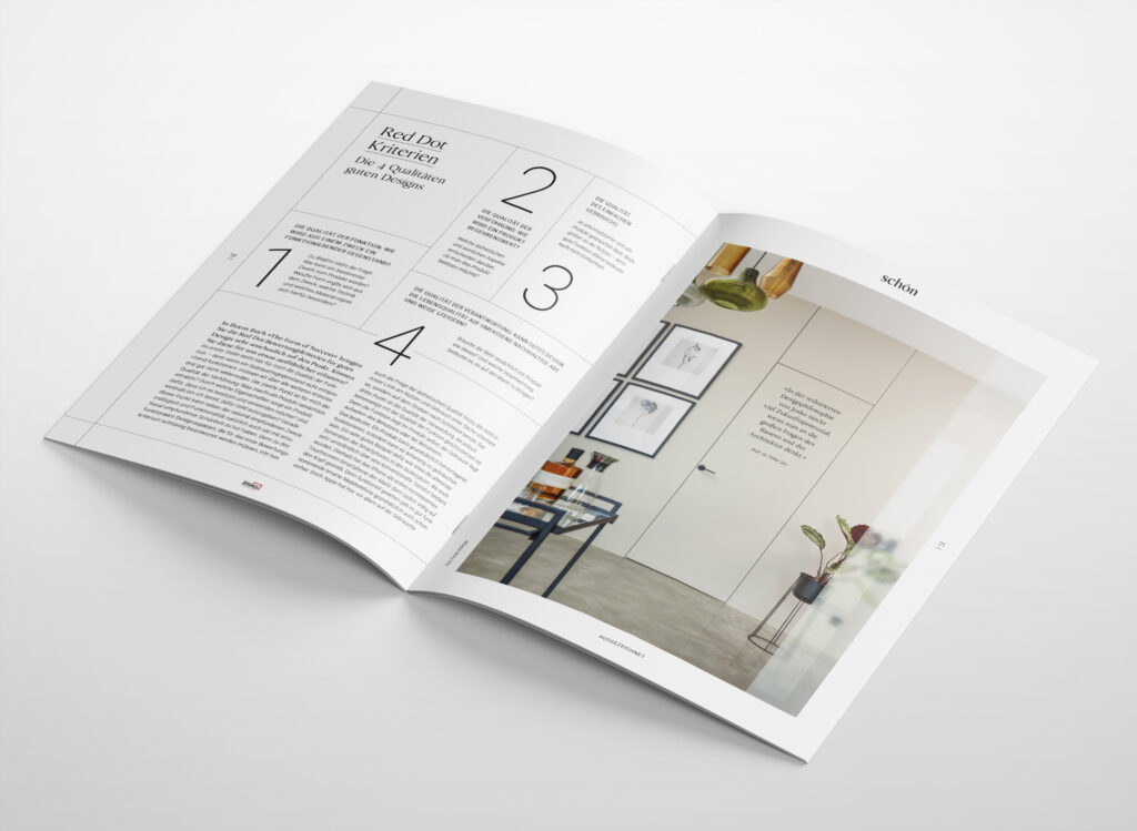 Josko "schön" Kundenmagazin, Innenseiten Mockup