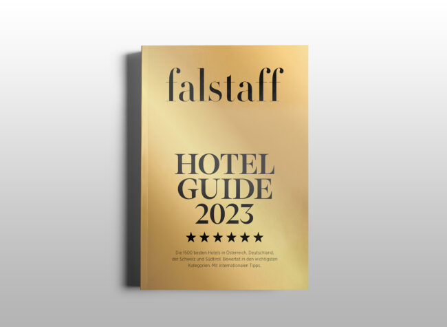 Falstaff Travel Hotel Guide 2023, Cover Mockup